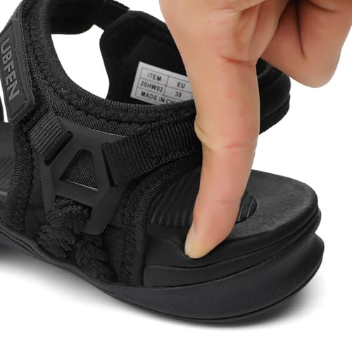 Image of UBFEN Womens Hiking Comfortable Sport Sandals Outdoor Walking | Casual Lightweight Water Sandals with Adjustable Straps Arch Support for All-day Wear, Beach, Vacation, Adventure, Camping