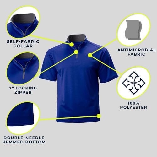 B-Core S/S 1/4 Zip Red/Graphite 2X-Large