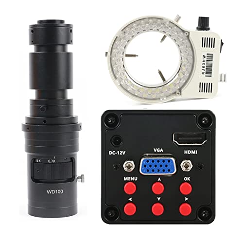 ���{�p�������A�N�Z�T���[ IMX307 13MP 1080p HDMI VGA�ƊE�r�f�I�������J�����Y�[��C�}�E���g�����Y ��������(With 500X Lens Light)