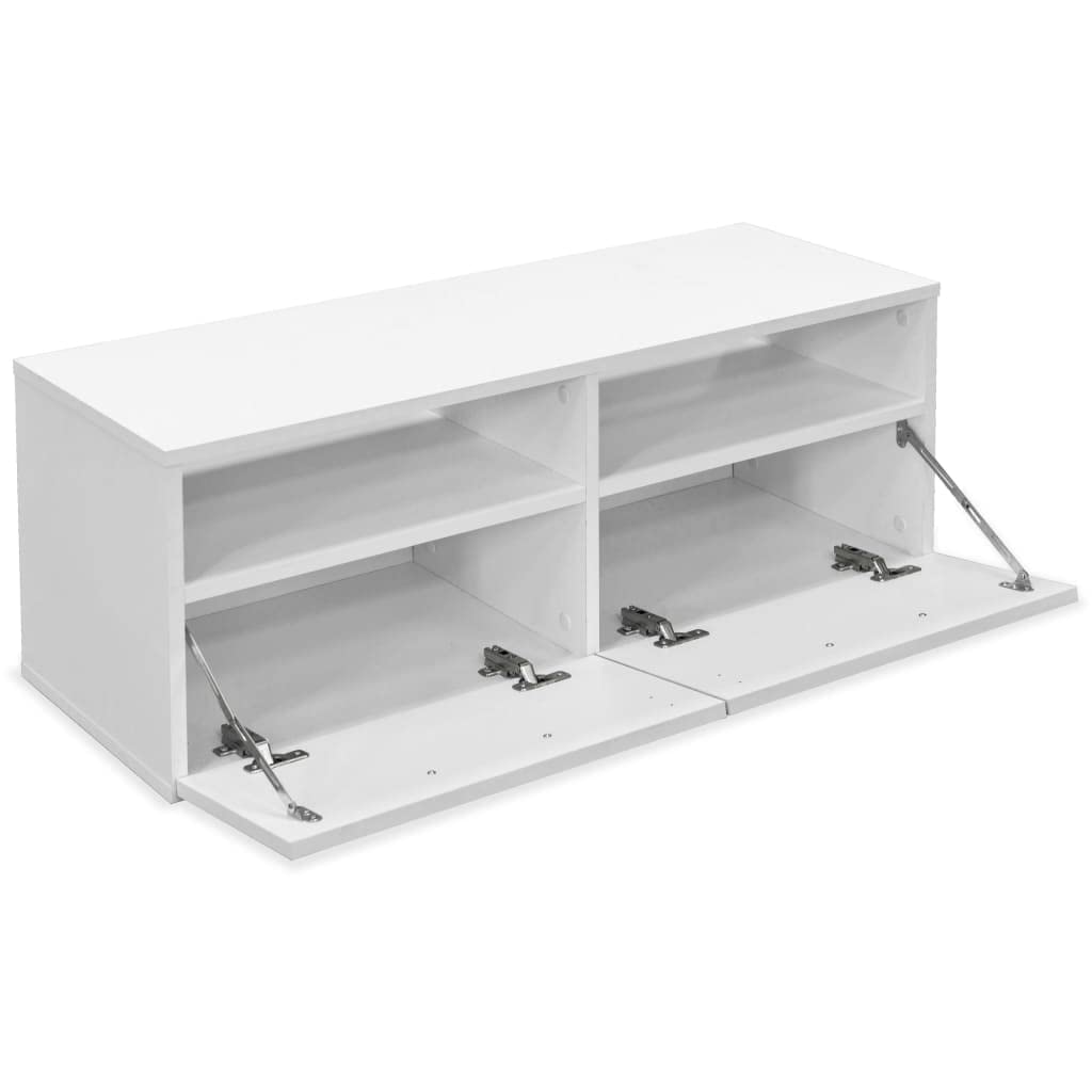 vidaXL Mobile Porta TV in Truciolato 95x35x36cm Bianco Mobiletto Arredo Salone