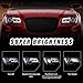 VLAND LED Headlights & 9005 LED Bulbs For 2011-2014 Chrysler 300, Dual Beam Projector Front Lamps Assembly, Driver side & Passenger side