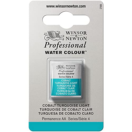 Winsor & Newton Aquarelle Professionnel - Peinture Aquarelle, Haute Luminosité, Résistante à la Lumière, Qualité Archive, Demi Godet, Couleur Turquoise de...