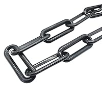 Regenablaufkette 4,80 m Schwarz Ø 10 mm Kunststoff Ablaufkette Wasserkette Tropfkette Dekokette für Dachrinne Garten Deko