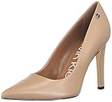 Calvin Klein Women's Brady Pump, Desert Sand Leather, 6