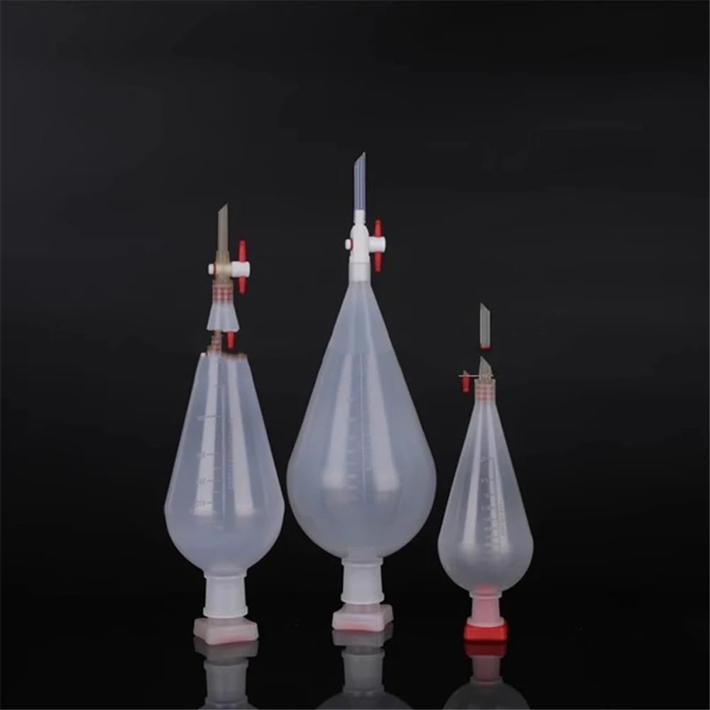 Attrezzature e forniture di laboratorio 1 imbuto separatore in plastica sagomato da laboratorio 125 ml a 1000, resistente agli acidi, for forniture di