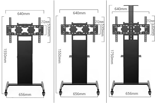 Soporte móvil para TV giratorio para pantallas 32-75 pulg. miniatura 5