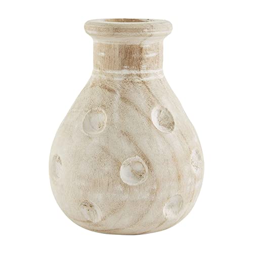 Mud Pie Paulownia Dotted Vase, Small, 7" x 6"Dia
