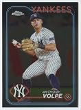 2024 Topps Chrome #236 Anthony Volpe New York Yankees MLB Baseball Base Trading Card