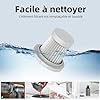 NVKHG Aspirateur à Main, 25000Pa Aspirateur à Main sans Fil, Aspirateur de Voiture à 3 Vitesses avec Moteur sans Brosse, Mini Aspirateur de Voiture pour Voiture Animaux Maison Car #4