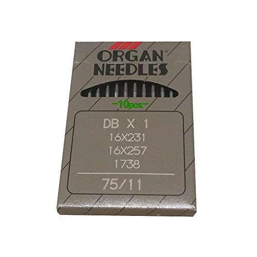 Aiguilles Dbx1 16x231 Organ Needles Yicbor taille 75/11 pour machine à coudre industrielle