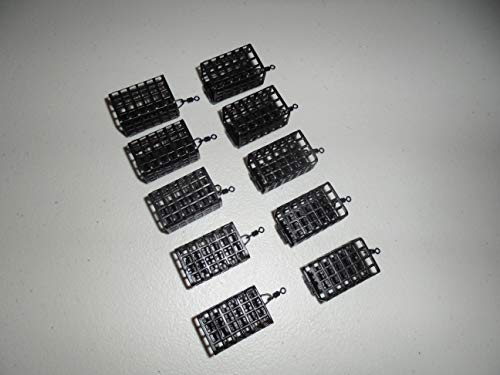 Feeder carré en métal 30g au lestage précis pour amorçage ciblé de la carpe