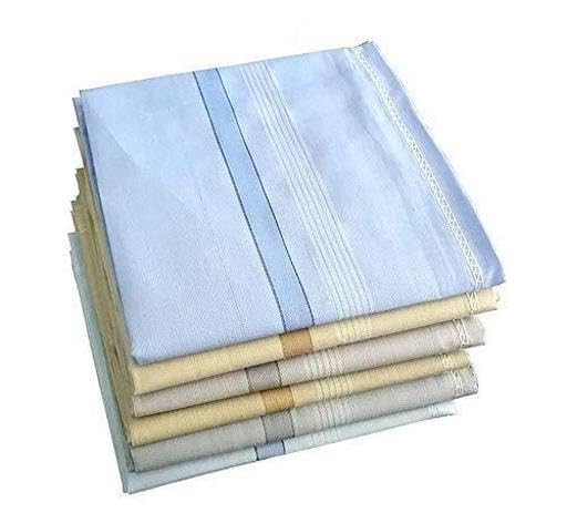 Lightweight Cotton Feel Handkerchief Set For Men Soft Breathable Fabric Pocket Carry Essentials Pack Multi Free Size-image-17
