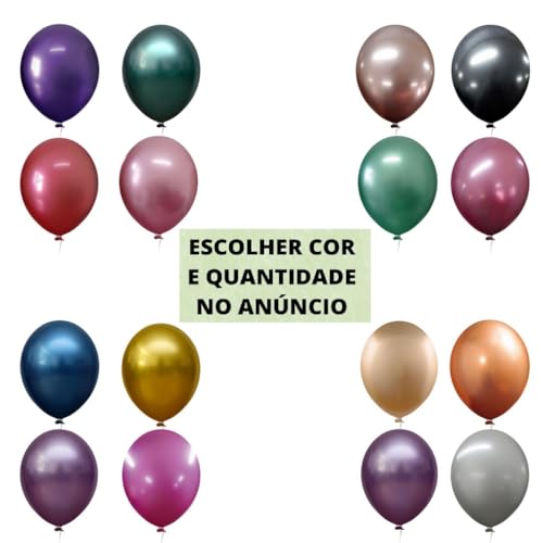 Bexiga Happy Day 16 Polegadas Redonda Alumínio c/ 10 Unidades (AZUL MEIA NOITE)