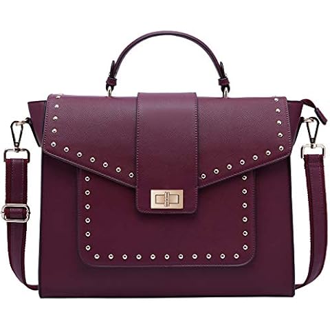EaseGave 15.6 Inch Burgundy Laptop Bag Cover