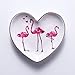 MISDD Petit Soleil Main Flamingo Cactus Ananas en céramique Plaque Vaisselle décorative Bijoux Trinket Plat Collier de Stockage Vanity Tray (Color : Heart Flamingo)