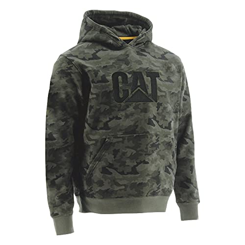 Caterpillar mens Caterpillar Trademark Hooded Sweatshirt, Night Camo, XX-Large US