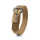 Marathon WW005002DT Ballistic Nylon Watch Band, Military Grade with Stainless Steel, Non-Magnetic Buckle (W: 16MM L: 10