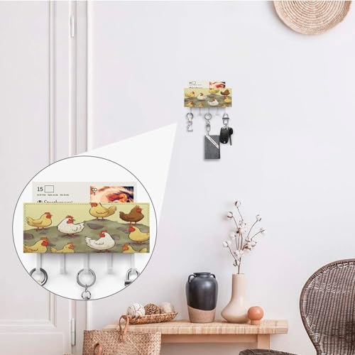 Soporte para llaves de pared para el recibidor de tu hogar moderno 5