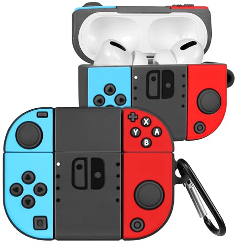 Boaretiu for Airpods Pro/Pro 2nd Generation Case - with Keychain Cute Kawaii Funny 3D Soft Silicone Fun Cool for Girls Women Teens for AirPods Pro and Pro 2 Case Game