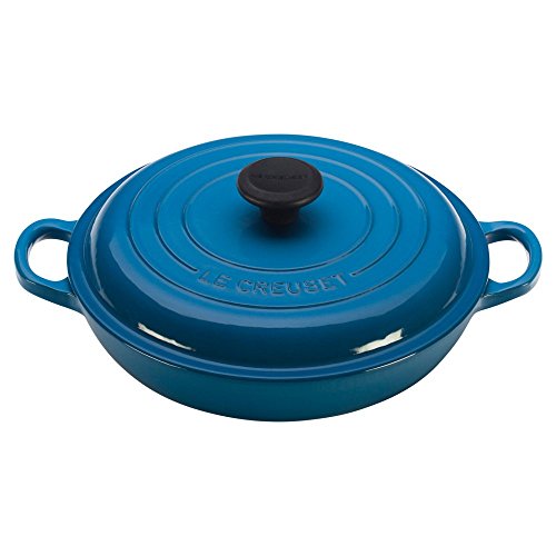 Le Creuset Enameled Cast Iron Signature Braiser, 1.5 qt., Marseille