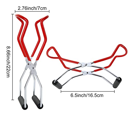 SENENQU 12" Stainless Steel Canning Rack with Tongs, Water Bath Canner