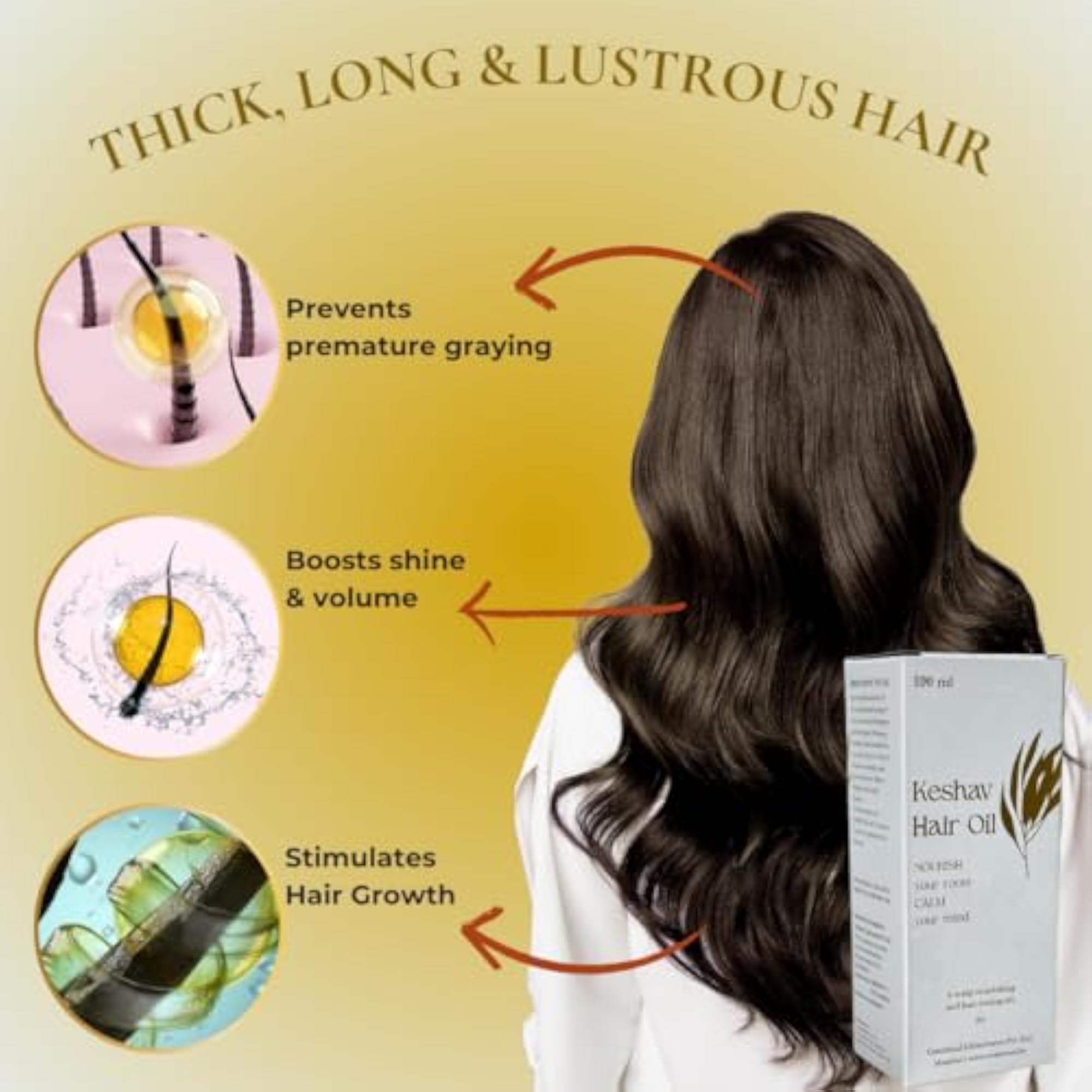 Keshav Hair Oil, Nourishing Hair Care Solution
