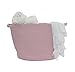 Large Cotton Rope Storage Basket Laundry Basket for Kids Nursery Decor,Toys Organizer (Pink XL)