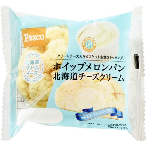 Amazon | パスコ ホイップメロンパン 北海道チーズクリーム 1個