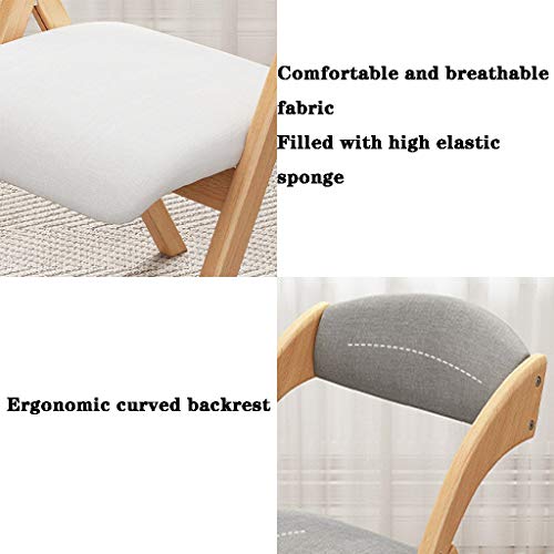 Zragek Folding Chairs With Padded Seats,Home Comfortable Dining Chair Learning Chair, Single Comfortable Backrest Lounge Chair On The Balcony, Portable, Bearing 100Kg #TOP4