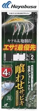 Hayabusa SS434 Drop Special Fox Thick Body Silver & Holo Flasher 4 Hooks No. 10-10