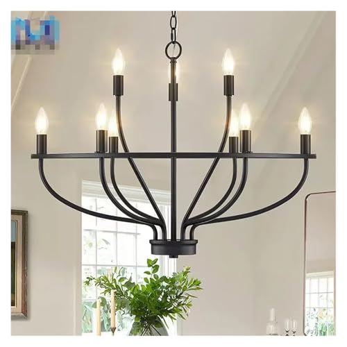 Lustre suspendu LED pour éclairer un grand salon sombre avec style