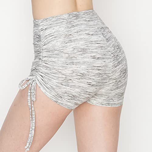 Image of ALWAYS Faux Leather Shorts - High Waist Active Stretch Yoga Short Pants for Women