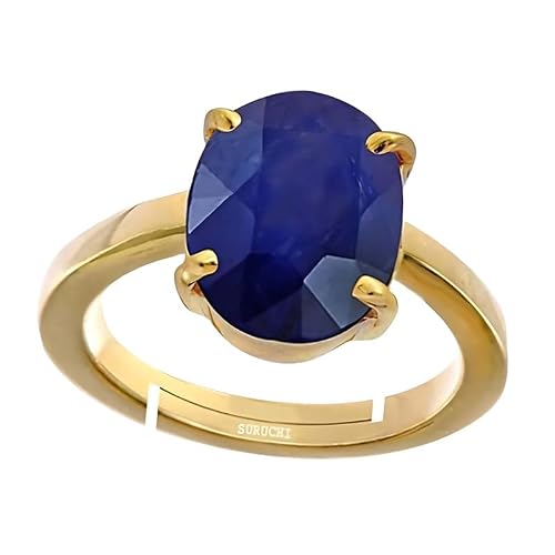 Suruchi Gems & Jewels �u���[�T�t�@�C�A/�j�[���� 5.25 ���b�e�B�܂���5�J���b�g �萯�p�F��V�R��� �p���`�_�g�D/5 ���� �����b�L ���߉\ �����O �����p - nv4525