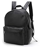 Großer Rucksack aus veganem Leder von Felda: Perfekt geeignet für den täglichen Gebrauch mit viel Stauraum und einem hochwertigen Design mit Nieten an stark beanspruchten Stellen für zusätzliche Strapazierfähigkeit.