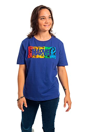 Camiseta Manga Curta Marvel Pride, Feminino, Cativa, Roxo, G