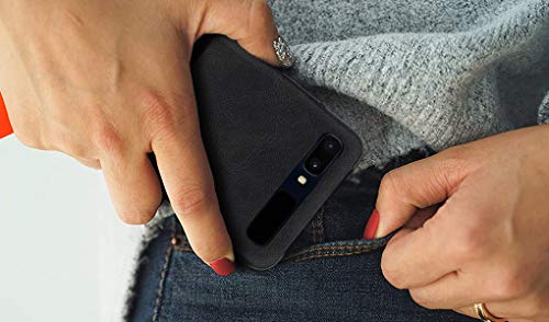 EUDTH Capa flip para Galaxy Z, capa de telefone flip de couro de luxo slim fit à prova de choque cap