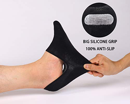 Whisper Deer No Show Socks Men Size 9-12/12-15 - Invisible Low Cut Loafer Sneaker Socks With Non-Slip Grip (3/6/8Packs)¡­ #TOP1