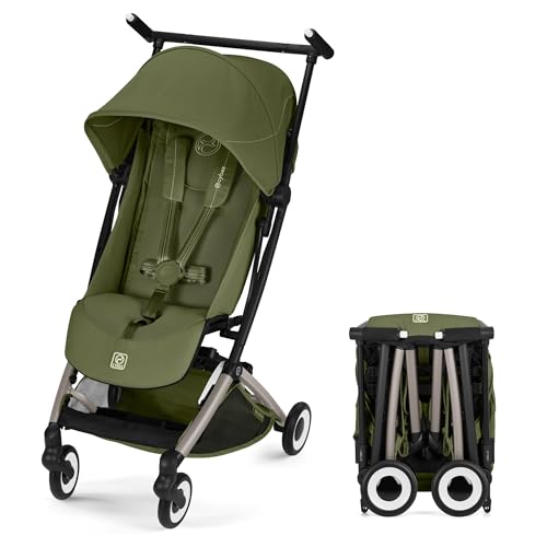 CYBEX サイベックス【公式】リベル (2026) モスグリーンJP2 ウルトラコンパクト ベビーカー 6ヵ月〜4歳頃まで使える 軽量 機内持ち込み 旅行 おでかけ 収納 (オリジナルリフレクターバンド付き)