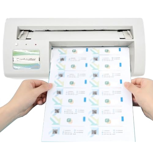 INTBUYING Electric Business Card Slitter A4 Paper Automatic Card...