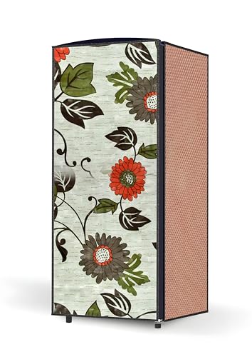 Image of 210ltr Refrigerator Fridge single Door Full Body Waterproof & Dustproof Decorative Cover clr 69