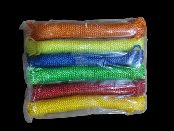 Image of Royal Nylon Rope (4mm Thickness, 10meters Length) for Drying Clothes, Indoor & Outdoor use, Picnic, Must Have in car (2 Rolls x 10 Meters Each)