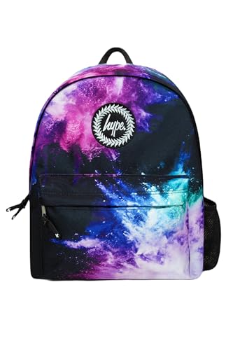 hype Unisex Kinder Purple & Teal Chalk Dust Rucksack, Schwarz/Violett/Blaugrün Kreidestaub
