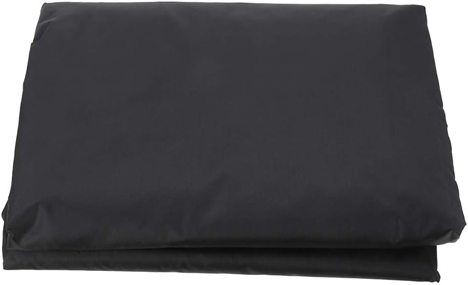 ANMINY Waterproof Patio Chair Covers UV-Resistant Windproof Outdoor Barstools Chair Cover Stackable Lawn High Back Dining Chair Furniture Protector with Storage Bag - Black, Pack of 2