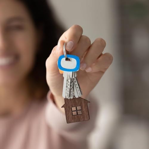 GGTTNRT 40 Stück Schlüsselkappen Schlüssel Markierung Rund und Eckig 2 Stile 10 Farben, für Die Einfache Identifizierung Von Haustürschlüsseln