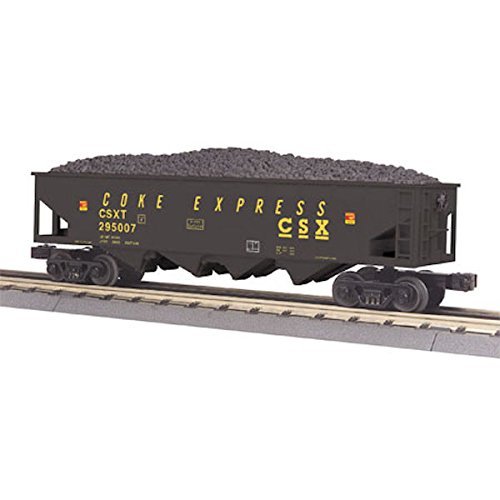 MTH TRAINS; MIKES TRAIN HOUSE CSX 4 Bay Hopper W/Load