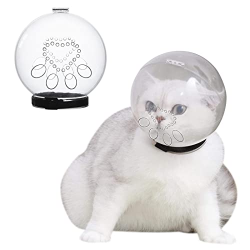 Capucha Transpirable para Gatos, Bozal Antimordida para Gatos, Bozal Transparente para Máscara Facial para Mascotas para Todos Los Gatos Puntiagudos, Proporciona Protección De Seguridad Cover