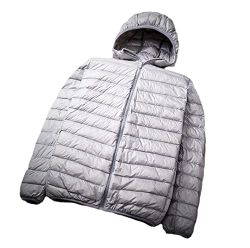 Doudoune pliable homme contre le froid matinal du printemps gris XL
