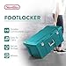 Sterilite Footlocker, Lockable Plastic Utility Storage Container Box, Teal - Heavy-Duty Organizing Containers for Home, Garage, Office, and Basement