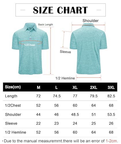 T-shirt d'été geeksport anti-transpiration polo homme de golf sport à séchage rapide - 7