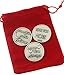 Westmon Works Love Token Gift Set Three Different Large Tokens with Red Gift Bag